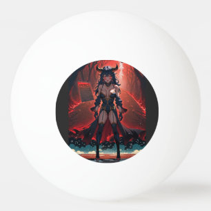 Demoness with Contact at Crossroads, Anime Demon Ping Pong Ball