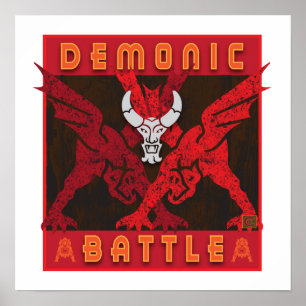 Demonic Battle-Poster Poster