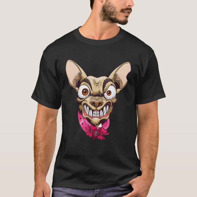 Demonic Chihuahua, Evil Chihuahua, Angry Chihuahua T-Shirt (Front)
