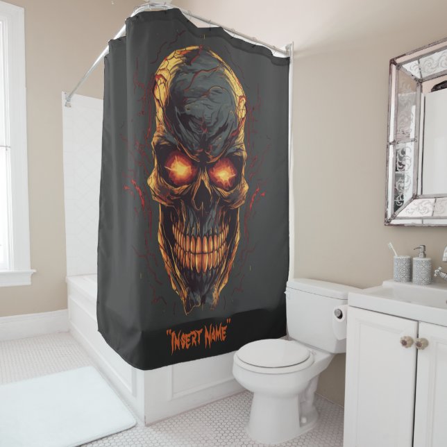 Demonic Countenance Shower Curtain (In Situ)