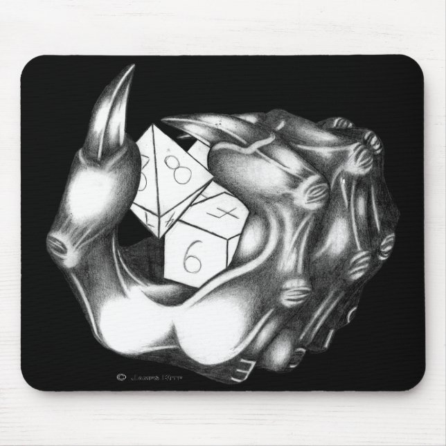 Demonic Dice Mouse Pad (Front)