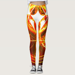 Demonic Hellfire Sigil of Chaos Infernal Red Leggings