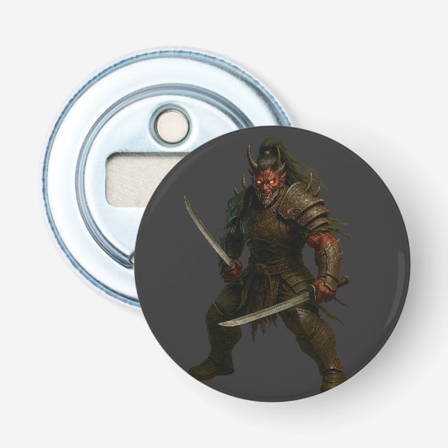 Demonic Samurai Warrior Bottle Opener (Front)
