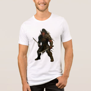 Demonic Samurai Warrior Tri-Blend Shirt
