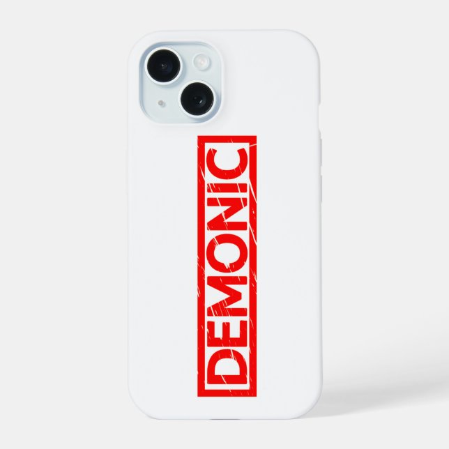 Demonic Stamp iPhone 15 Case (Back)