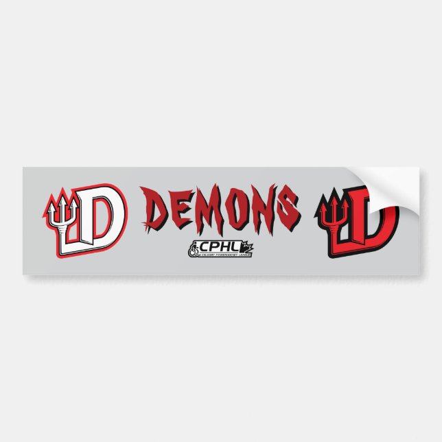 demons bumper sticker (Front)