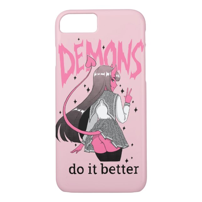 demons do it better pink iPhone 7/8 Case (Back)