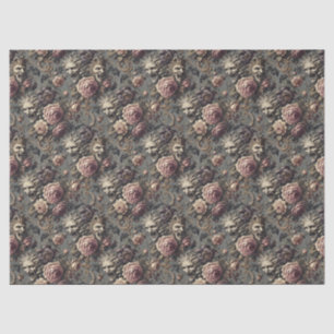 Demons of Delinquency – Gothic Floral Design Tissue Paper