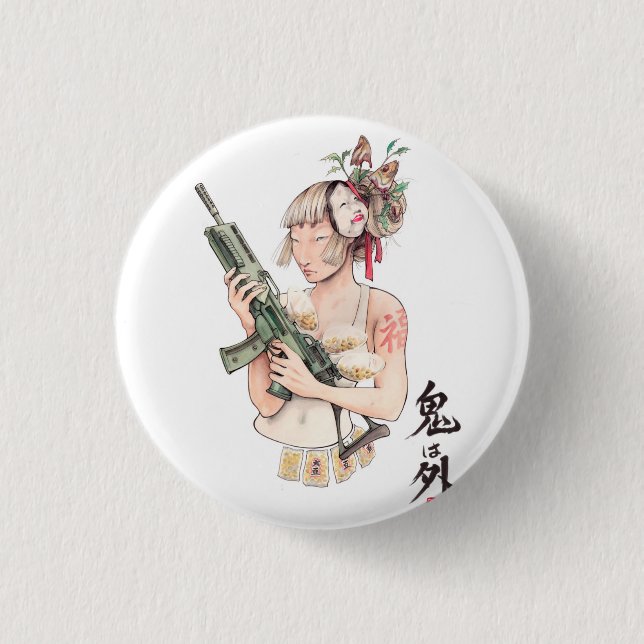 "Demons Out" Erica Ward Original Pin (Front)