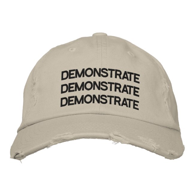 Demonstrate Adjustable Hat Distressed Stone (Front)