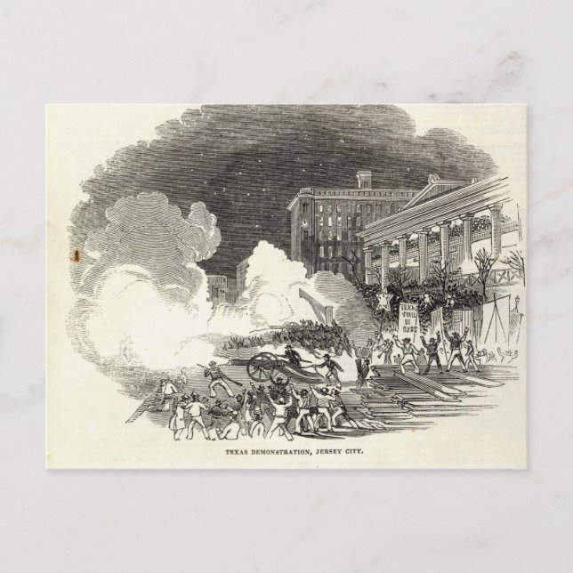 Demonstration at Jersey City Postcard (Front)