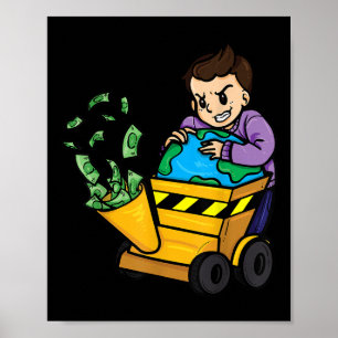 Demonstration Environmental Protection Anti-capita Poster