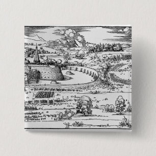 Demonstration of defensive measures 15 cm square badge