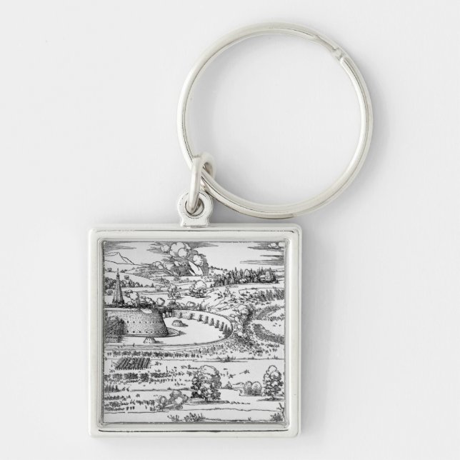 Demonstration of defensive measures key ring (Front)