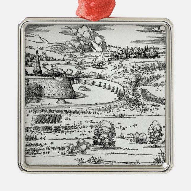 Demonstration of defensive measures metal tree decoration (Front)