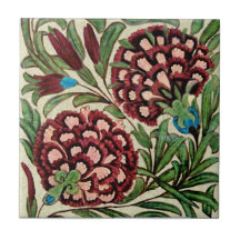 DeMorgan Persian Style Floral Repro Antique HP