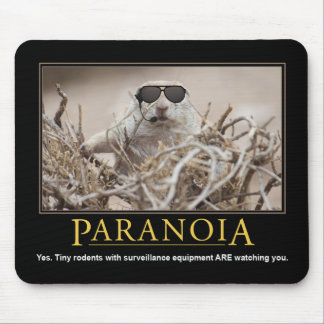 Demotivational Mousepad: Paranoia Mouse Pad