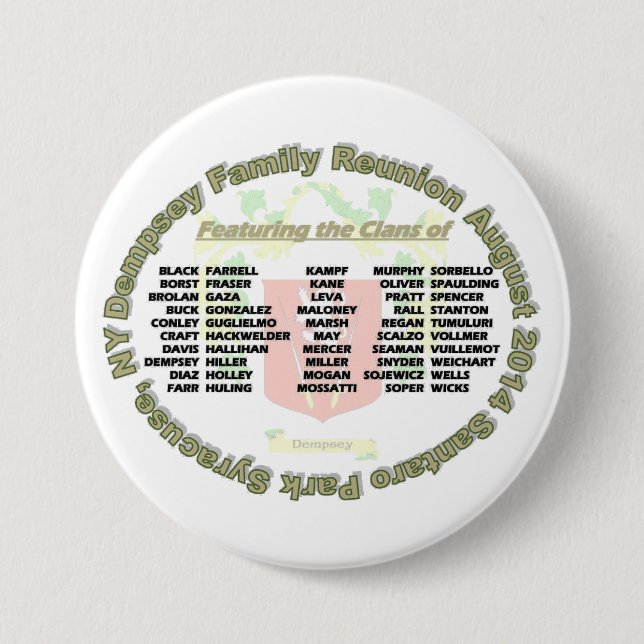 Dempsey 2014 Reunion Button (Front)