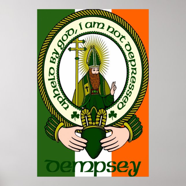 Dempsey Clan Motto Poster Print (Front)