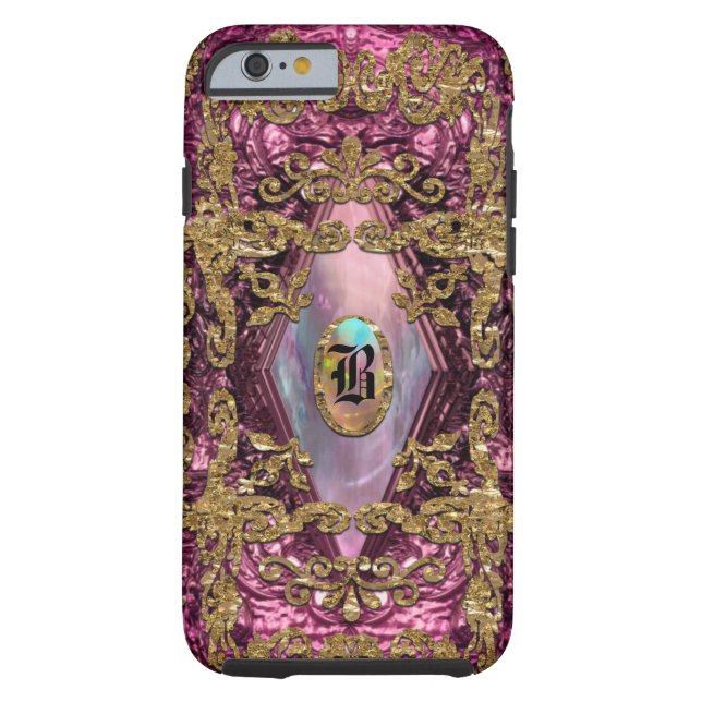 Dempsey Diaz Elegant 6/6s Monogram Case-Mate iPhone Case (Back)