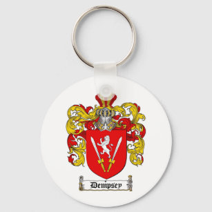 DEMPSEY FAMILY CREST -  DEMPSEY COAT OF ARMS KEY RING