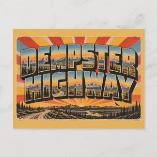 Dempster Highway YT Arctic Tundra Mountain Art Postcard