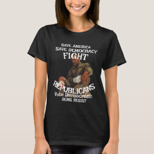 DEMS CIVIL RIGHTS FREEDOM LIBERTY EQUALITY FLAG S T-Shirt