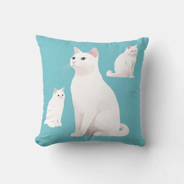  Demure Cats Cushion (Front)