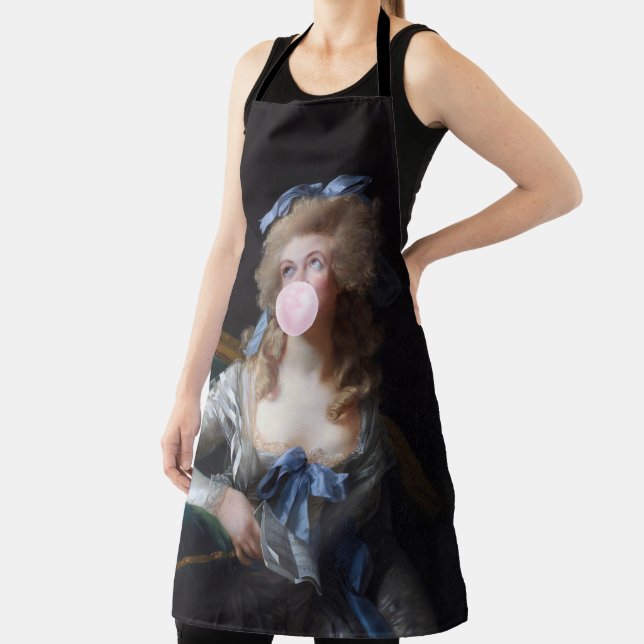 Demure with Pink Bubble Gum Apron (Insitu)