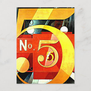 Demuth - I Saw the Figure 5 in Gold Postcard