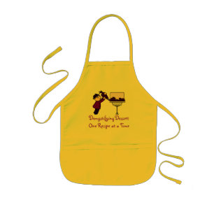 Demystifying and logo on Apron