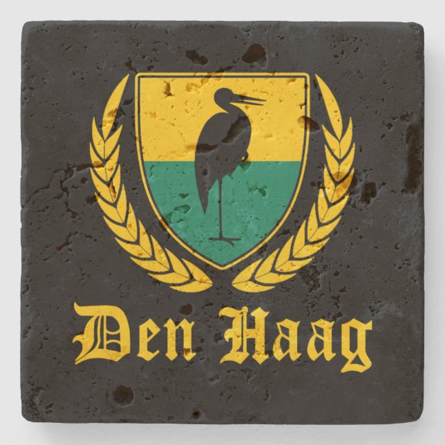 Den Haag City  Stone Coaster (Front)