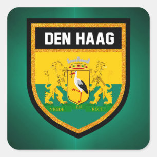 Den Haag Flag Square Sticker