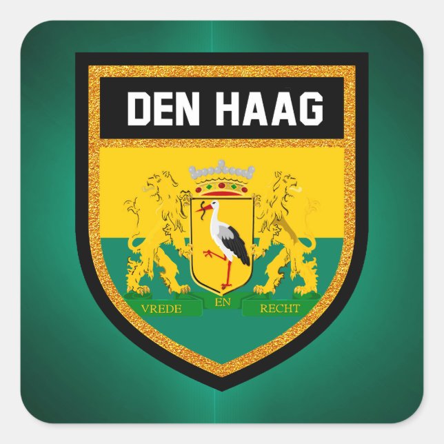 Den Haag Flag Square Sticker (Front)