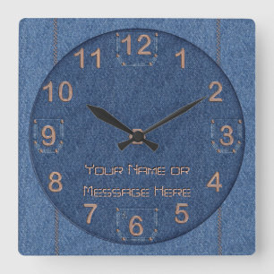 Den-i-Mite! (Personalised) Square Wall Clock