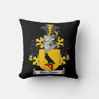 Den Otter Coat of Arms - Family Crest Cushion