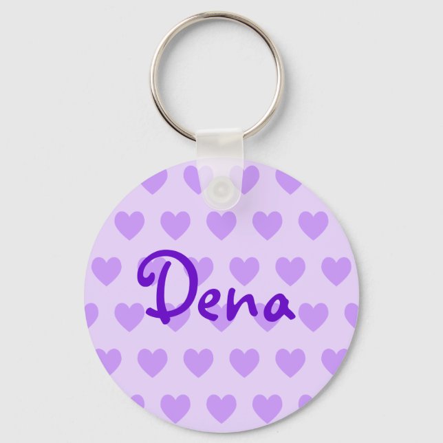Dena in Purple Key Ring (Front)