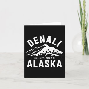 Denali Alaska Mountain Hiking Souvenir Gift  Card