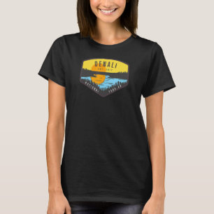 Denali Alaska Park Sunset Trees T-Shirt