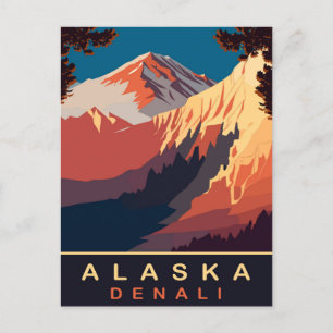Denali, Alaska, Travel Postcard