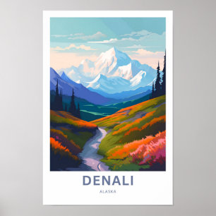 Denali Alaska Travel Print