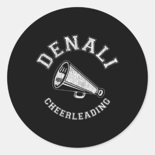 Denali And Preserve Cheer Distressed Retro 90's Ch Classic Round Sticker