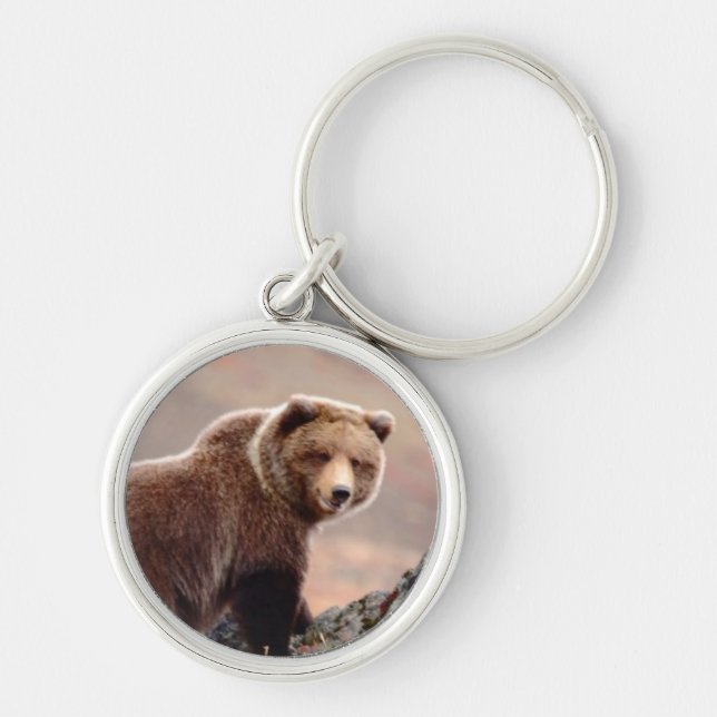 Denali Brown Bear Key Ring (Front)