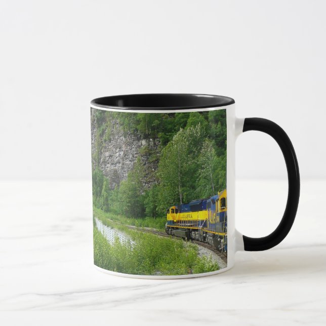 Denali Express Alaska Train Vacation Photography Mug (Right)