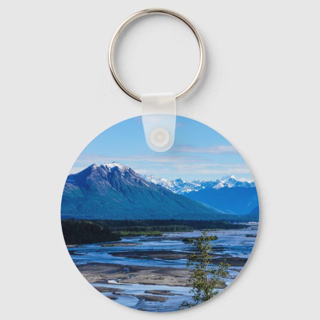 Denali Mountain Range Key Ring (Front)