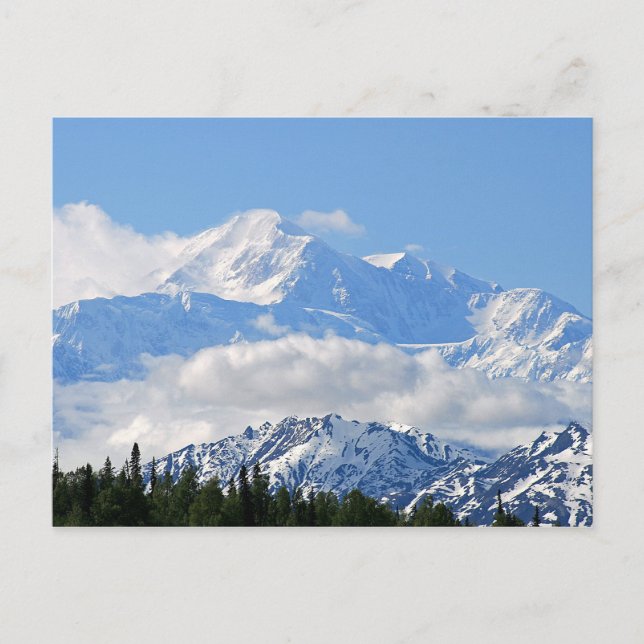 Denali / Mt McKinley Alaska Postcard (Front)