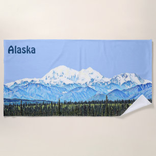 Denali (Mt. McKinley) Beach Towel