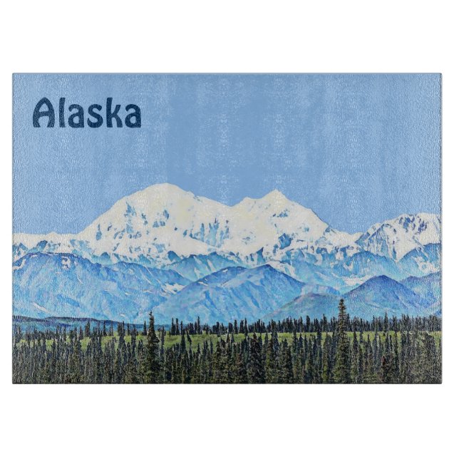 Denali (Mt. McKinley) Cutting Board (Front)