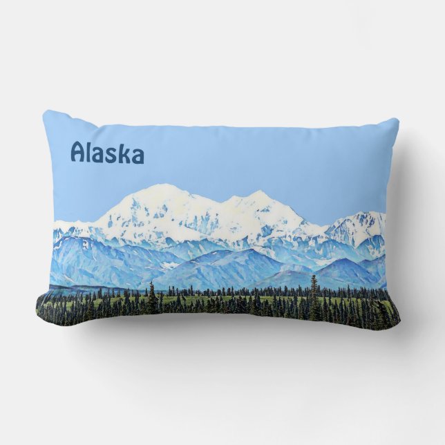 Denali (Mt. McKinley) Lumbar Cushion (Front)