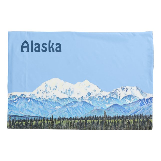 Denali (Mt. McKinley) Pillowcase (Back)